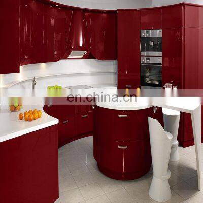 Contemporary Melamine Mini u Shaped Kitchen Cabinet Doors photo-2
