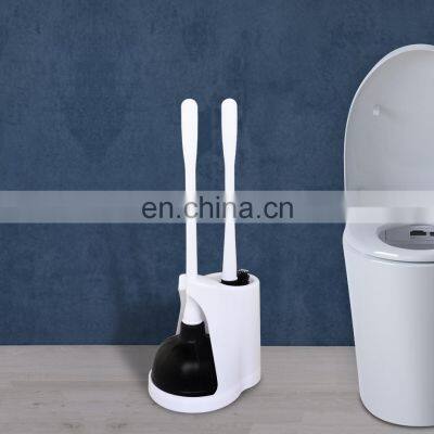 Two in one design TPR toilet brush with plunger new design replacement toilet brush head  toilet plunger and brush set