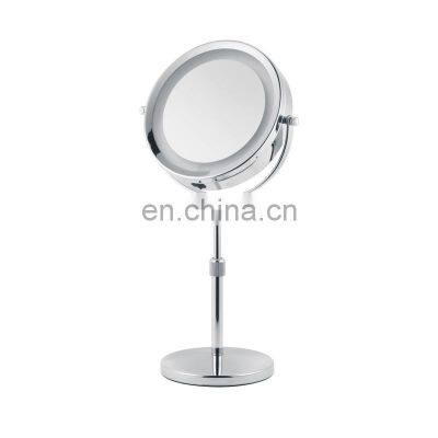 17cm Dressing Table Rocker Makeup Mirrors With Led Lights for Bathroom photo-5