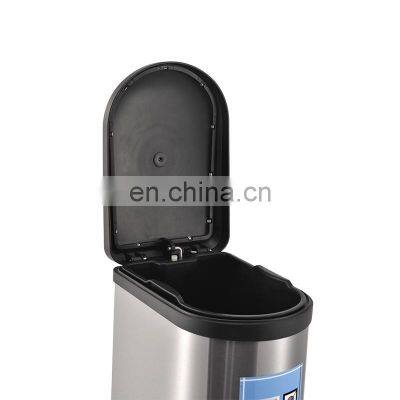 Home Deocrative Stainless Steel Waste Bin Garbage Container photo-3