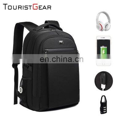 2021 nylon laptop bags for men business backpack with USB charging waterproof backpack for laptop