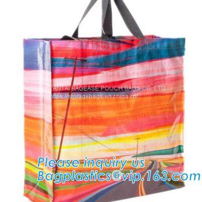 PP WOVEN SHOPPING BAGS, WOVEN BAGS, FABRIC BAGS, FOLDABLE SHOPPING BAGS, REUSABLE BAGS, PROMOTIONAL