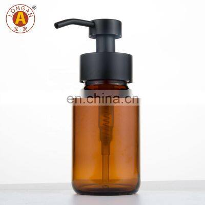 Factory Made Plastic Amber Soap Foam Pump Shampoo Bottle Wide Neck 500Ml Amber Glass Bottle Foaming Soap With Pump At Good Price photo-5