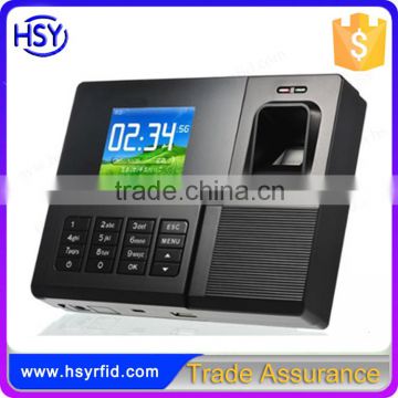 HSY-310 Waterproof 2.8 inch color screen keypad biometric fingerprint sensor time attendance with TCP/IP and USB port