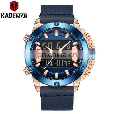 KADEMAN K806 multi functional watches for men led 24 hours luminous water-resistant nice analogue digital mens premium watches