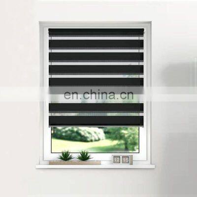 Cordless Indoor Horizontal Zebra Blinds Manual Blackout Zebra Shades photo-4