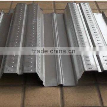 Profiled 0.8mm 1.0mm 1.2mm * 688mm Galvanized GI Floor Decking Sheet