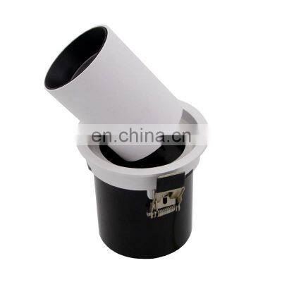 Hotel Commercial 10W 18W 30W Downlight Black Round COB Wall Washer LED Ceiling Spotlight