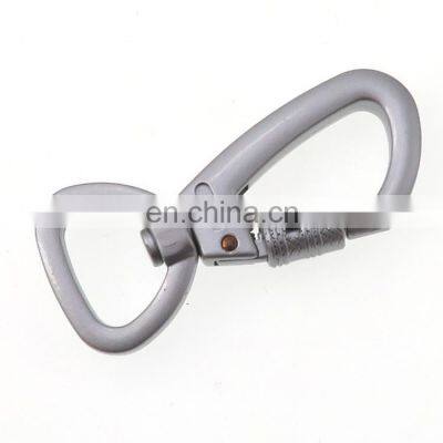 Wholesale 7075 Anodized Aluminum Swivel Carabiner Hooks With Auto Locking photo-4