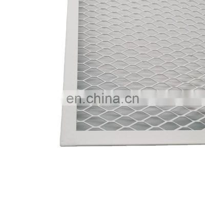 Aluminum Expanded Metal Mesh  With Frame for ceiling decoration