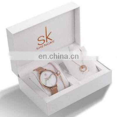 SHENGKE Luxury Jewelry Watches Bracelets & Bangles Watch Earring Necklace Jewelry Findings&Components K0039L12