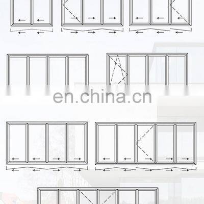 Folding Door Aluminum Frame Balcony Kitchen Sliding Bi-folding Doors Thermal Break Foldable Door AS2047 Certified photo-3