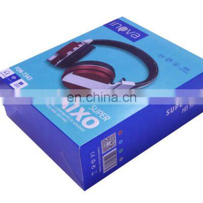 Free Samples OEM Manufacturer High Quality Folding Logo Printing Paper Wireless Headset Custom neckband headphone packaging Box