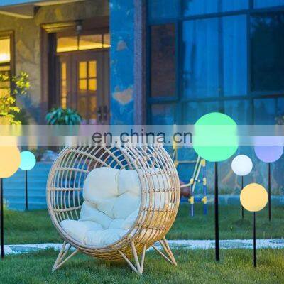 IP65 Waterproof LED Ball Light Orbs Garden Lights LED Solar Ball LED Solar Chandelier Ball Globe Light photo-2