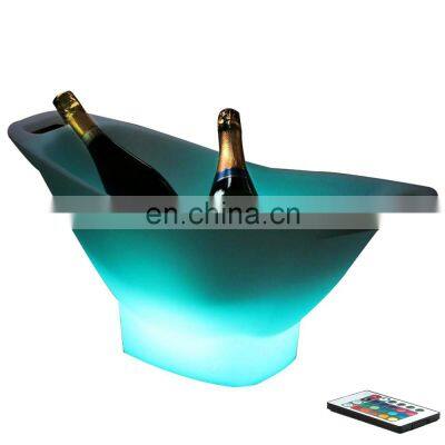 Color Changing Led Ice Beer Bucket Cooler Speaker Light for Bar Club Illuminated led bottle service ice buckets