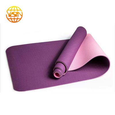 Manufacturers Wholesale cork tpe yoga mat 6mm for Fitness Sports