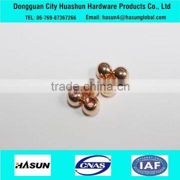 Bead Shape Precision CNC Female Thread Brass Parts Brass Cap photo-3