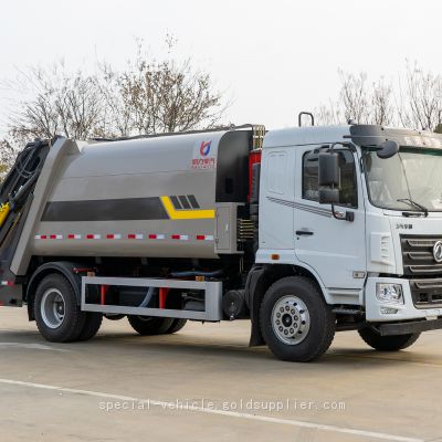 F5 new compression garbage truck, super cost-effective with Yuchai 200 gold power