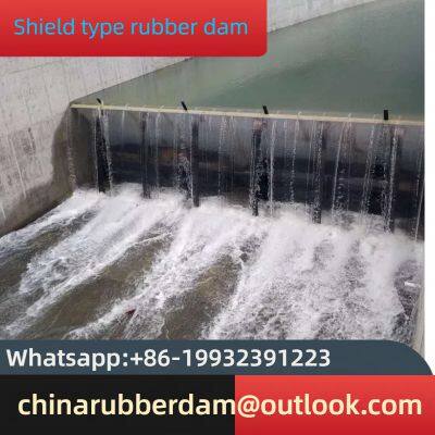 Flood prevention and control embankment, water blocking dam, water injection rubber dam, sloping gas shield dam in stock