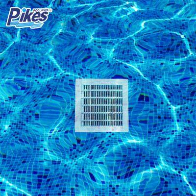 ABS UV Square Main Drain with Anti-Suction Feature for Swimming Pool Accessory Equipment