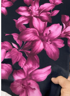 Printed Spun Rayon Fabric Woven 100 Rayon Fabric Floral Digital Print Viscose Rayon Fabric for Dress