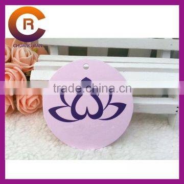Pink printing with strings paper personalized jewelry tags