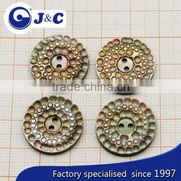 Nature Color Engrave Design Black Mother of Pearl Sea Shell Button photo-3