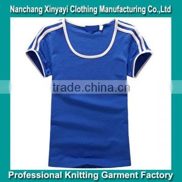 Promotion Item of American Apparel Fashion Sport T Shirt Wear Custom Brand Logo Printed/Embroidery on Hot Sell 2015