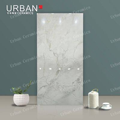 Qingdao Gloden 600X1200mm Ceramic Glossy Glazed Polished Porcelain Floor Wall Tile