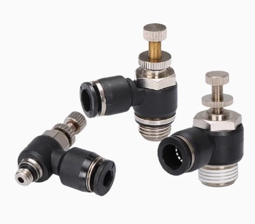 Tracheal Throttle Valve Quick Connector Cylinder Speed Control Valve Adjustable Sl4 6 8 10 12 - M5 01 02 03 04 photo-4