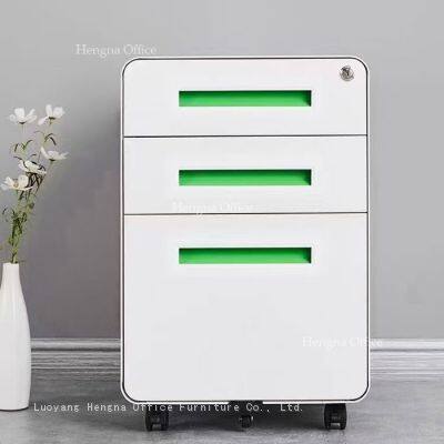 Durable Medical-Grade Steel Card Filing Cabinet with Silent Ball Bearing Slides & Gooseneck Handle for Patient Records