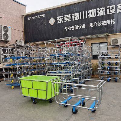 Custom Non‑Standard Stackable Steel Cloth Trolley for Textile Printing and Dyeing Industry photo-4