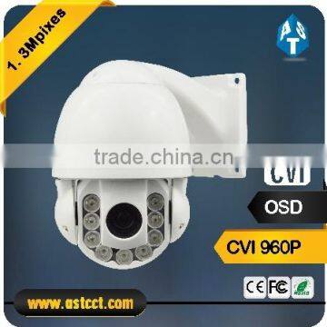 hd cvi 1.3MP CMOS sensor 960P outdoor/indoor mini IR ptz high speed dome