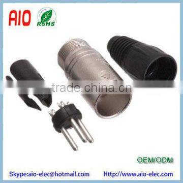 XLR 3 Pin Male plug Connector