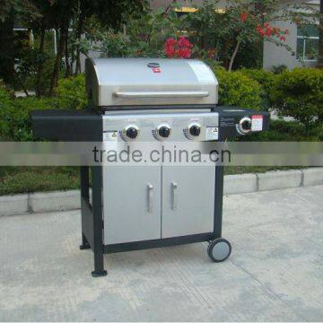 CSA & CE approved 4 burner bbq with cast iron burner and gas valve