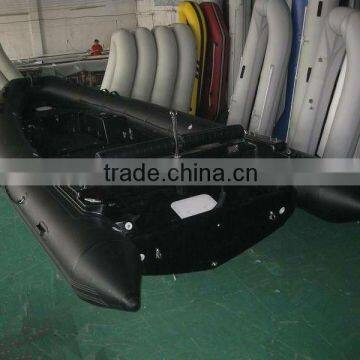 2012 hot selling PVC/HYPALON Rigid inflatable boat 22.3ft Black Boat