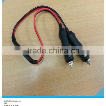 High Quality Male plug to Male Cigarette plug with Lighter Extension Power Cord