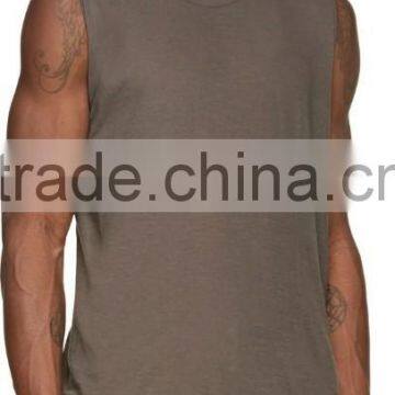Wholesale Cotton Custom Slim Fit Man Gym Tank Top photo-2