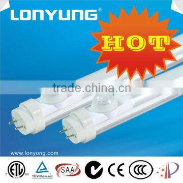 Good price T8 pir 4ft 18W ETL TUV SAA CE C-tick T8 led tube motion sensor