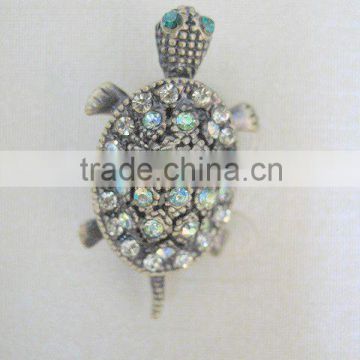 tortoise brooch,costume brooch