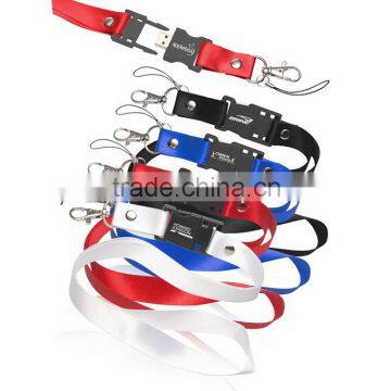 Polyester Material Lanyard Usb Disk 512Mb