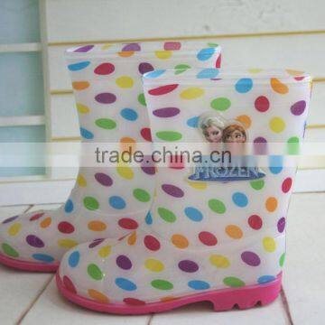 Child Boots Students Water Shoes The Child in the High-end Cartoon High Cylinder Rubber Soled Boots photo-2