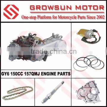 GY6 150CC 157QMJ ENGINE PARTS, START MOTOR, PISTON RING, TIMING CHAIN