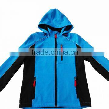 Ladies' high quality Soft-shell Winter Jacket-reflective piping and waterproof windproof breathable