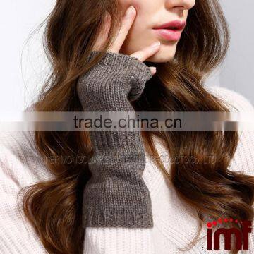 Ladies Knitted Half Finger Cashmere Hand Gloves