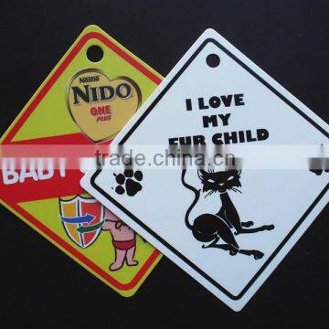 Colorful printing hot sale product baby on board sign