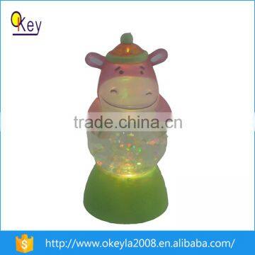 2016 Hot Sale animal shape LED Snow Water Globe Wholesale