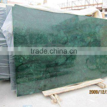 big flower green marble slab for countertop