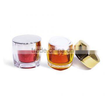 Triangular Acrylic Double walled cream jar (612AA-PW-50)