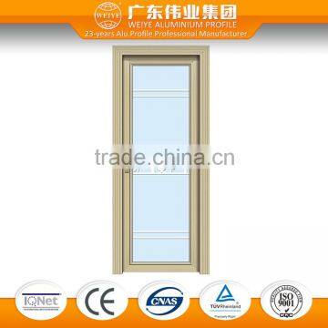 floating interior aluminum frame glass swing door